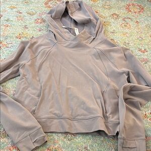 Lululemon Athletica Purple Gray Relaxed Crop Sweatshirt